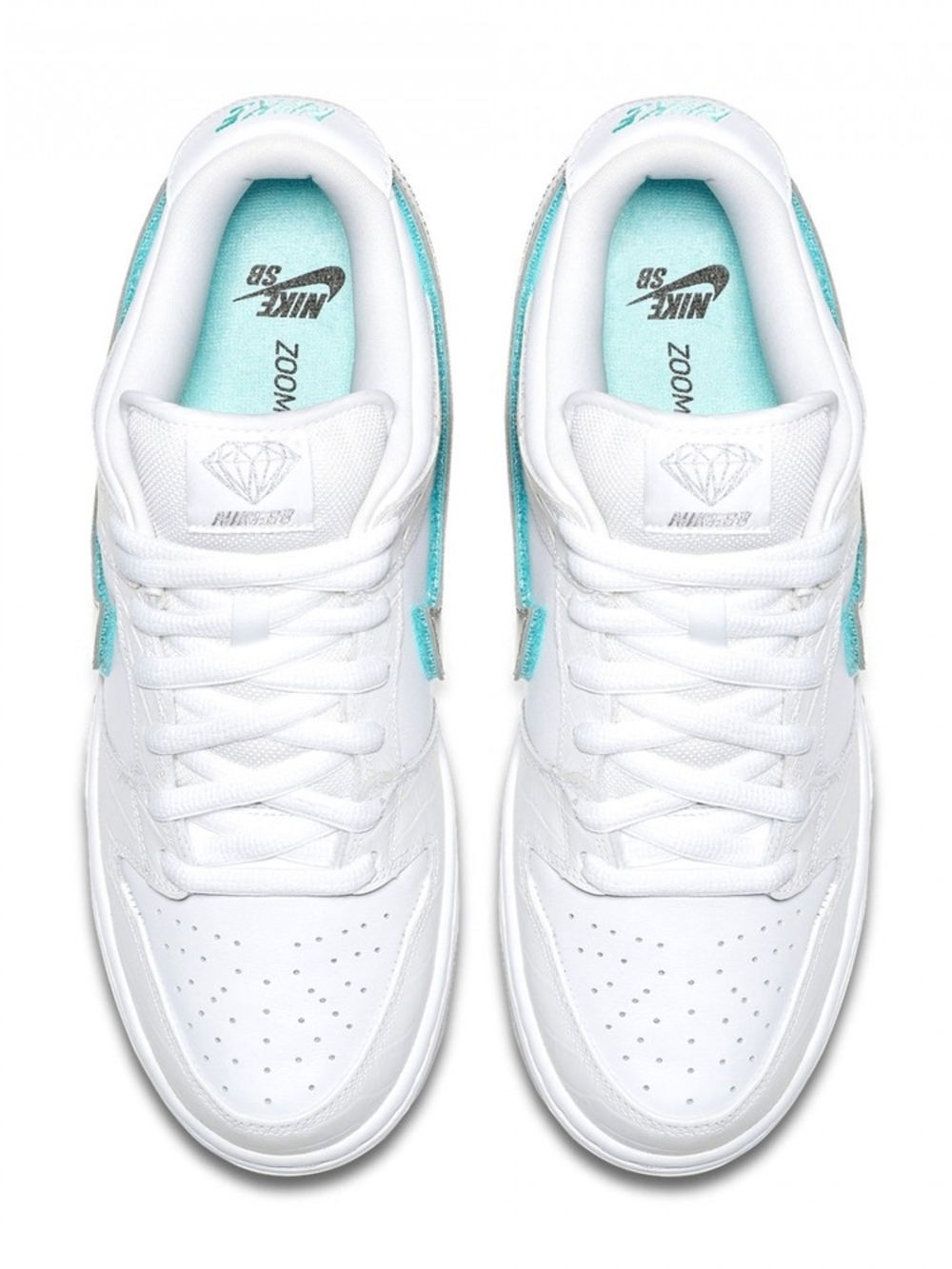 Size 11.5 - Diamond Supply Co. x Nike Dunk Pro SB Low White Diamond